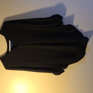 Sheer black blouse